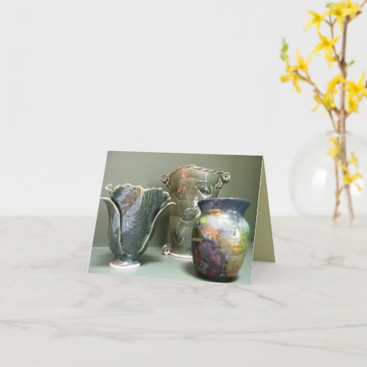 Pottery Design Note Kaart (Gele Bloem)
