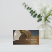 "Pottery Designer I" — keramiek Visitekaartje (Staand voorkant)