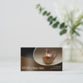 "Pottery Designer II" — keramiek Visitekaartje (Staand voorkant)