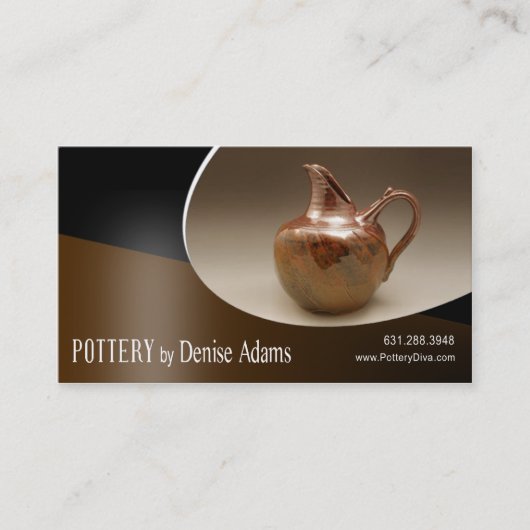 "Pottery Designer II" — keramiek Visitekaartje (Voorkant)