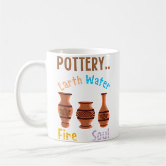 Pottery Earth Water Fire  Soul - Lovely Pottery Koffiemok