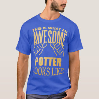 Pottery Funny Gift Design in Gold T-shirt