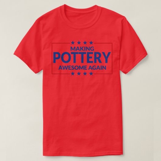 Pottery Geweldige opnieuw Star maken T-shirt (Design voorkant)
