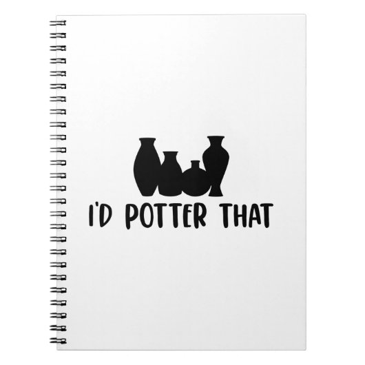 Pottery Gift Ideeën | Potterkeramische kraftkerami Notitieboek (Voorkant)