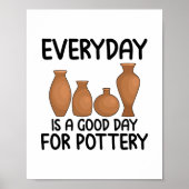 Pottery Hobby | Ceramist Potter Clay Craft Gifts Poster (Voorkant)