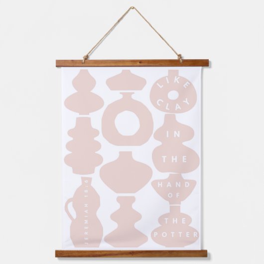 Pottery Kantoor School Gallery Art Christelijke ku Hangend Wandkleed (Voorkant)