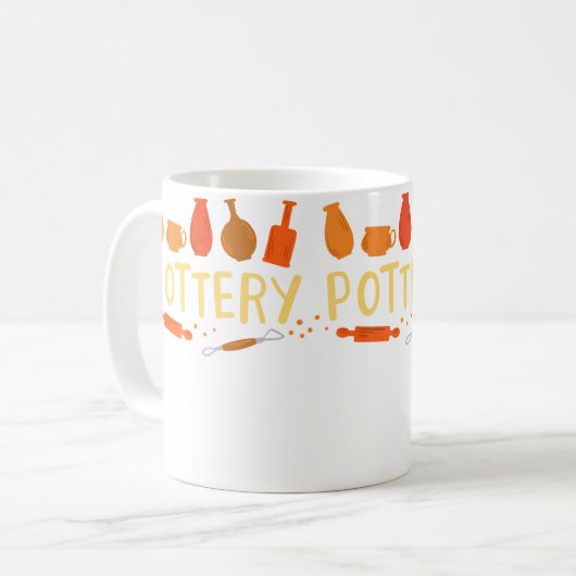 Pottery Koffiemok (Voorkant links)