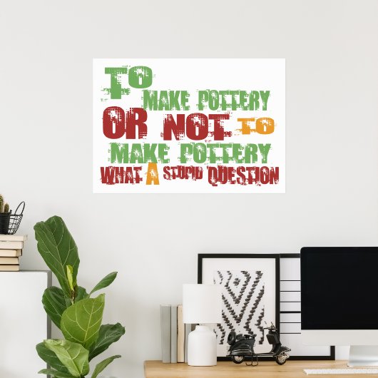 Pottery maken poster (Thuiskantoor)
