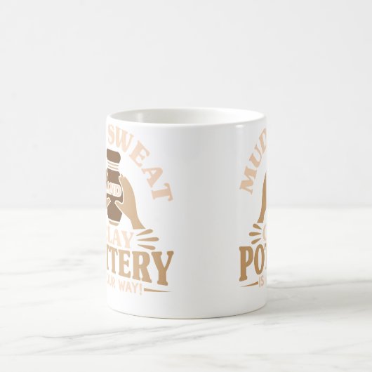 Pottery Makers Mud Sweat And Clay Pottery Clay Koffiemok (Center)