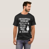 Pottery Mom Happiest When Hands Muddy Mind is Cle T-shirt (Voorkant volledig)