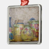 Pottery, Moustiers-Sainte-Marie, Provence Metalen Ornament (Links)