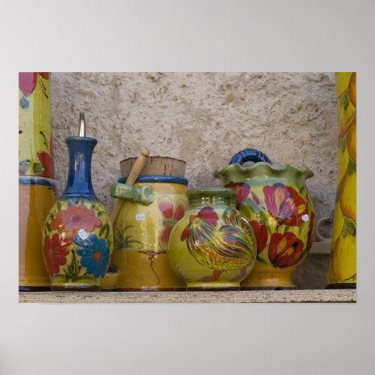 Pottery, Moustiers-Sainte-Marie, Provence Poster (Voorkant)