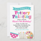 Pottery Painting Art Party Uitnodiging (Voorkant)