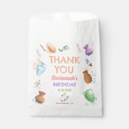 Pottery Painting Party Birthday Bedankzakje