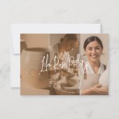 Pottery Photo Business Thanks You For Your Order Bedankkaart (Voorkant)