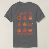 Pottery Pottery-liefhebbers hou ik van Pottery en T-shirt (Design voorkant)
