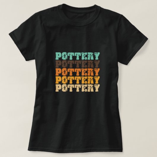 Pottery Sculpture Ceramics Porcelain Clay-geschenk T-shirt (Design voorkant)