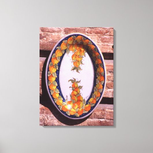 Pottery Serving Dish Poster Plaque Canvas Afdruk (Voorkant)