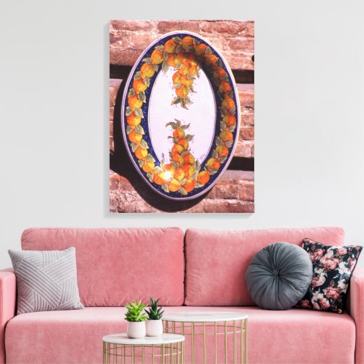 Pottery Serving Dish Poster Plaque Canvas Afdruk (Insitu (Woonkamer))