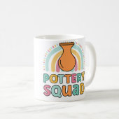 Pottery Squad Funny Matching For Girls Pottery Koffiemok (Voorkant rechts)