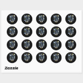 Pottery Studio Ceramics Porcelain Sculpting Gift Ronde Sticker (Vel)