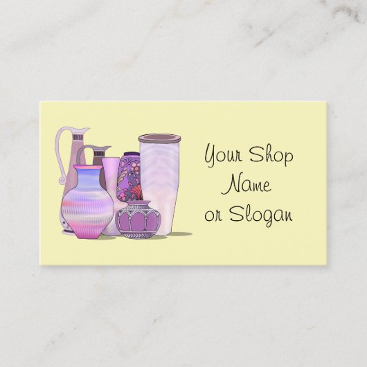 Pottery Supply Shop Visitekaartje (Voorkant)
