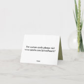 Pottery Tea Pot Note Card met monogram Notitiekaartje (Achterkant)