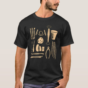 Pottery Tools Clay Artist Ceramic Sculpturen Grap T-shirt