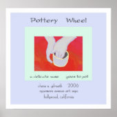 Pottery Wheel Haiku Art Print (Voorkant)