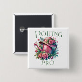 Potting Pro-Button Vierkante Button 5,1 Cm (Voorkant /achterkant)