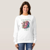 Potting Pro Roze Watering Can Tuin Sweatshirt (Voorkant volledig)