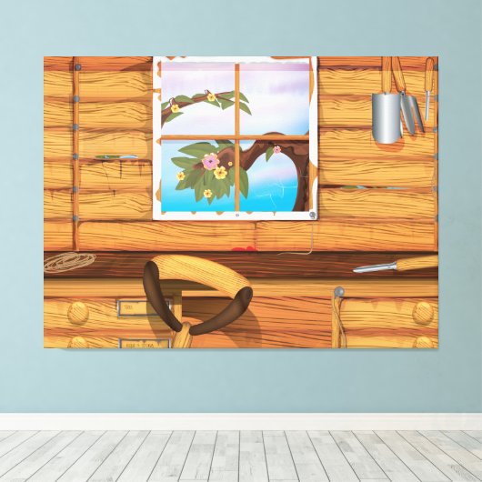 Potting Shed Canvas Afdruk (Insitu (Houten vloer))