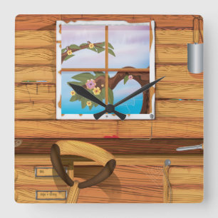 Potting Shed Vierkante Klok