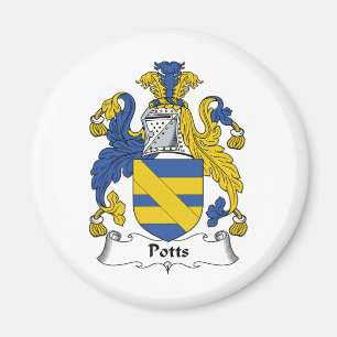Potts Family Crest Magneet