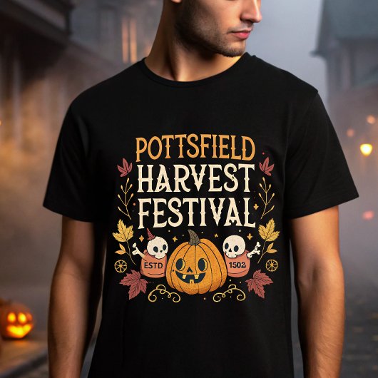 Pottsfield Harvest Festival - Halloween  Spooky T-shirt