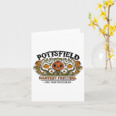 Pottsfield Harvest Festival Pompoen Herfst Herfst  Kaart (Gele Bloem)