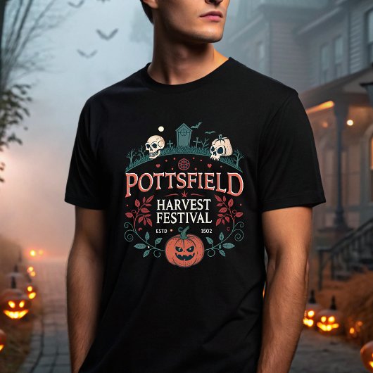 Pottsfield Harvest Festival - Pumpkin Village T-shirt