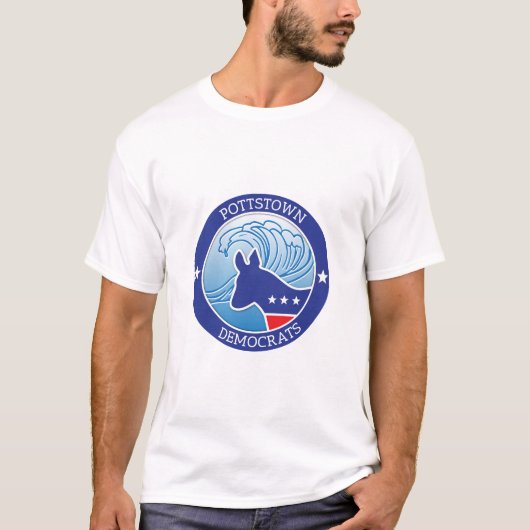 Pottstown Democraat Wave T-shirt (Voorkant)