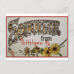 Pottstown Pennsylvania Souvenir Briefkaart