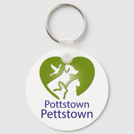 Pottstown Pettstown Basic Button Sleutelhanger (Voorkant)