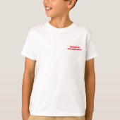 Pottstown Red Cloud Kung Fu Club Kinder Witte Shir T-shirt (Voorkant)