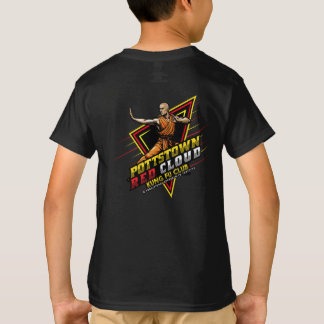 Pottstown Red Cloud Kung Fu Club Kinder Zwarte Shi T-shirt