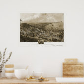 Pottsville, PA Panoramic Map - 1922 Poster (Keuken)