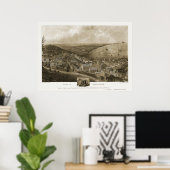 Pottsville, PA Panoramic Map - 1922 Poster (Thuiskantoor)