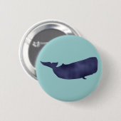 Pottwal sperm whale ronde button 5,7 cm (Voorkant /achterkant)