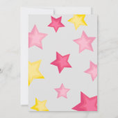 Potty Als Een Rock Star Meisjes Pee Training Party Kaart (Achterkant)