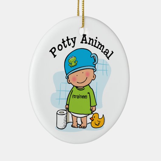 Potty Animal Boy Ornament (Rechts)