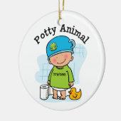 Potty Animal Boy Ornament (Links)