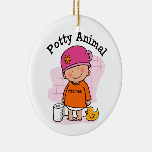 Potty Animal Girl Ornament (Rechts)