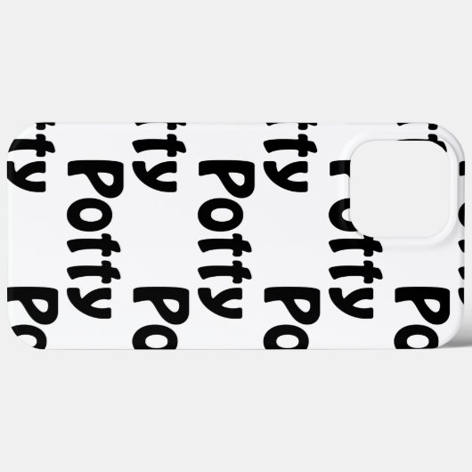 Potty Case-Mate iPhone Case (Achterkant (horizontaal))